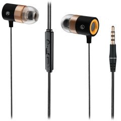LECOO EH103 3.5MM JACKLI KABLOLU KULAK İÇİ MİKROFONLU SİYAH KULAKLIK (4944)