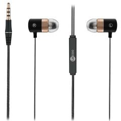 LECOO EH103 3.5MM JACKLI KABLOLU KULAK İÇİ MİKROFONLU SİYAH KULAKLIK (4944)