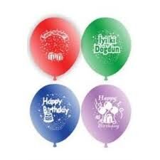 DOĞUM GÜNÜ İYİKİ DOĞDUN BALON 12İNC 100 PARÇA (4944)