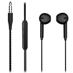 LECOO EH104B 3.5MM JACKLI KABLOLU KULAK İÇİ MİKROFONLU SİYAH KULAKLIK (4944)
