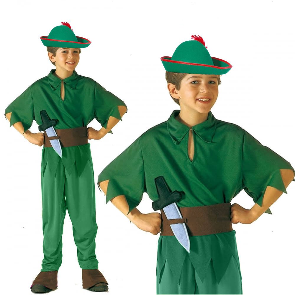 Peter Pan Kostümü - Alman Kostümü - Robin Hood Kostümü 10-12 Yaş
