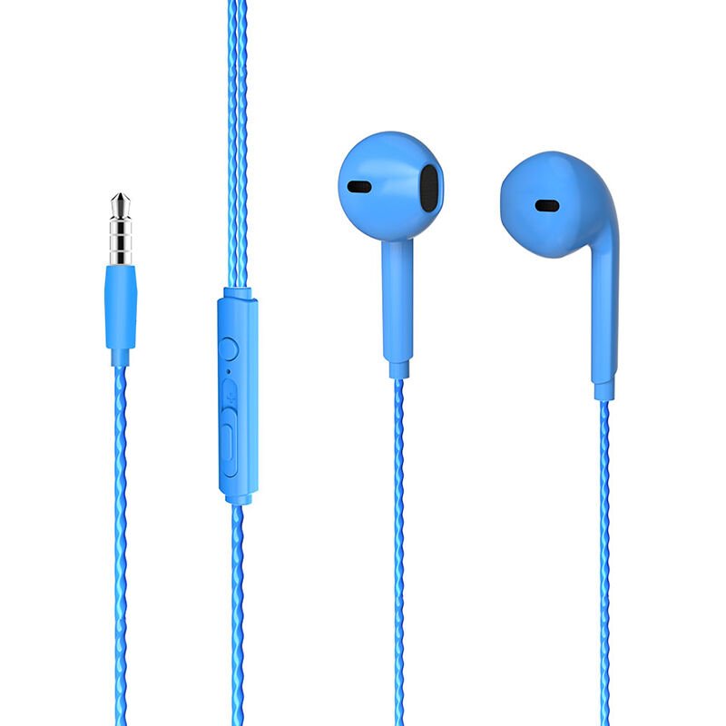 LECOO EH104BL 3.5MM JACKLI KABLOLU KULAK İÇİ MİKROFONLU MAVİ KULAKLIK (4944)