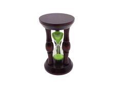MİNİ AHŞAP STANDLI CAM KUM SAATİ (4944)