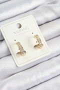 Xuping Zirkon Taşlı Halka Model Gold Renk Kadın Küpe - TJ-BKP10858