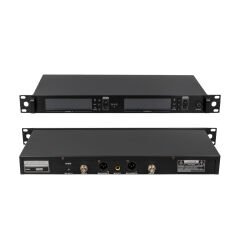 2 EL TİPİ MİKROFONLU 100+100 KANAL ANTENLİ UHF-PLL KABLOSUZ TELSİZ MİKROFON (4944)