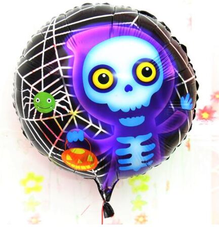 Halloween İskelet Hayalet Folyo Balon 18 inç (4944)