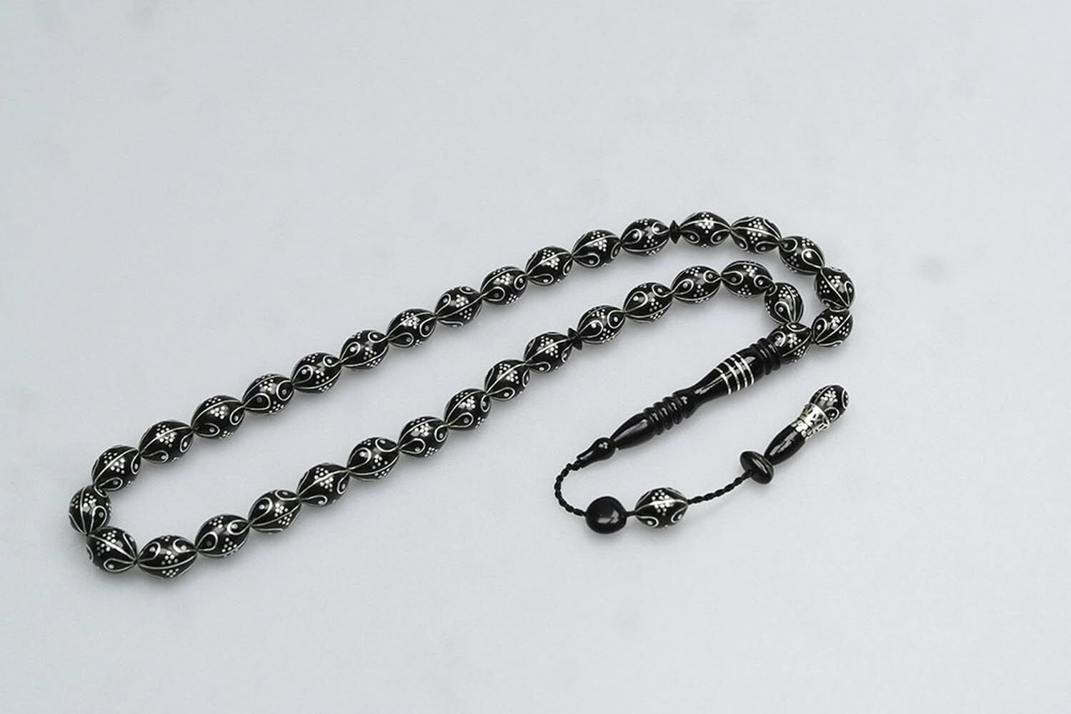 Oltu Taşı Damla Karpuz İşleme tespih