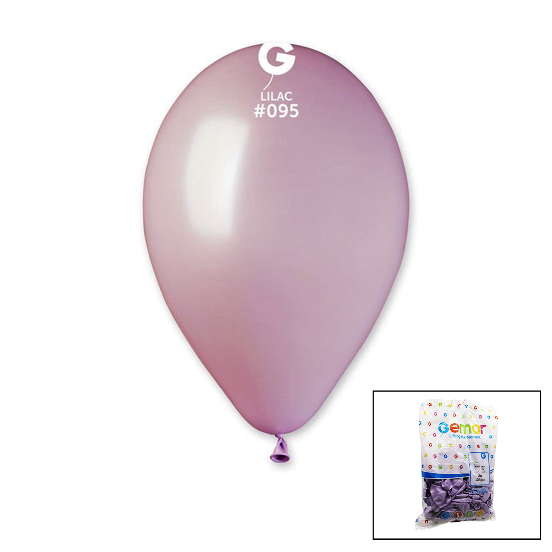 GM-110-95 METALİK - LİLA BALON 11&apos;&apos; - 28CM - 100 PARÇA (4944)