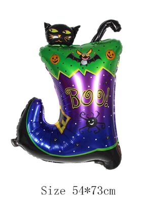 Halloween Çizmeli Kara Kedi Folyo Balon (4944)