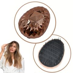 Rose Gold Saç Düzleştirici Tarak Geniş Aralıklı Her Saç Tipine Uygun Fırçalı Saç Düzleştirici (4944)