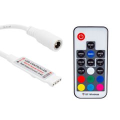 LED RGB KONTROL DEVRESİ 12 VOLT RF KÜÇÜK MODÜLLÜ UZAK MESAFE ALGILAMALI (4944)