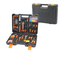 38PCS TEKNİK EL ALETLERİ USTA TAKIM SETT.VİDA-PENSE-DJT.K.KALEM-ALYAN-ÇEKİÇ-BİTS UÇ-FENER-METRE-M.BIÇAK (4944)