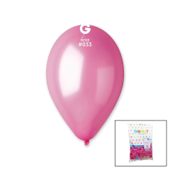 GM-110-33 METALİK - PEMBE BALON 11&apos;&apos; - 28CM - 100 PARÇA (4944)