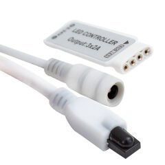 MİNİ 24 TUŞLU 5 VOLT - 12 VOLT - 24 VOLT - 3.2 AMPER KUMANDALI RGB LED KONTROL CİHAZI (4944)
