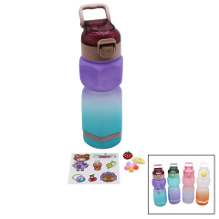 ALTIGEN RENKLİ PLS.SULUK MATARA PİPETLİ - KİLİTLİ KAPAK - TAŞIMA KULPLUSTİCKER HEDİYELİ760ML (4944)