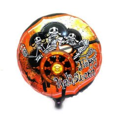 Kuru Kafalı Korsanlar Halloween Şekilli Folyo Balon 45 cm (4944)