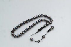  Oltu Taşı Çift Renk Damla Karpuz İşlemeli Tespih