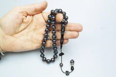 Oltu Taşı Damla Karpuz Baklava İşlemeli Tespih