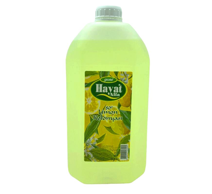 HAYAT 5LT LİMON KOLONYA BİDON (4944)