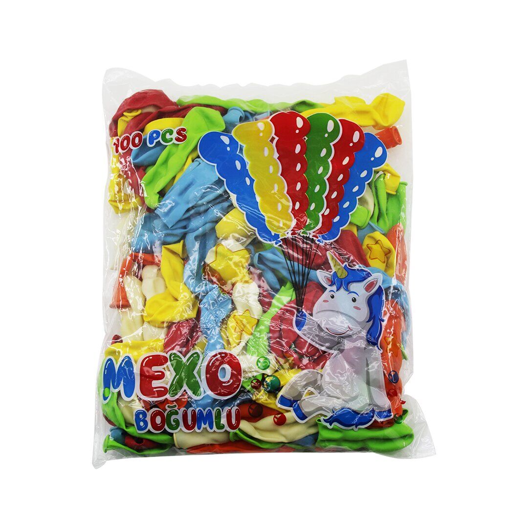 MEXO  BOĞUMLU  BALON  100PCS (4944)