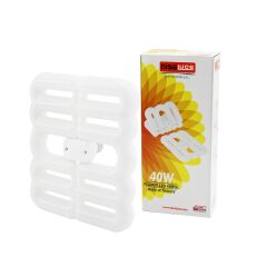 FLOWER KATLANIR - 4B ŞEKİL 21X23.5CM 40W - E27 BEYAZ LED LAMBA AMPUL 3600 LÜMEN - 6500K (4944)