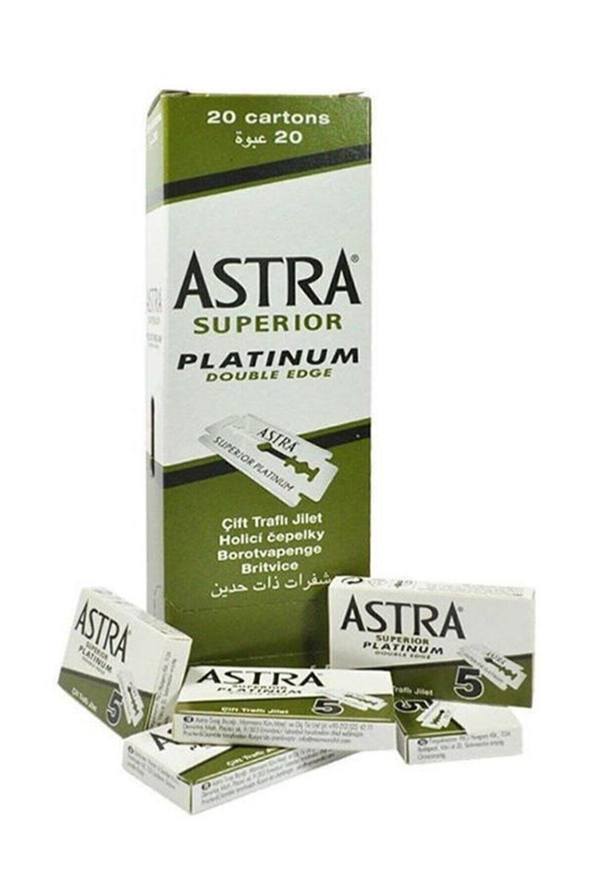ASTRA JİLET YEŞİL 1 KUTU İÇİNDE 20 KÜÇÜK PAKET VE HER PAKETTE 5 JİLET VAR -  TOPLAM 100 JİLET (4944)