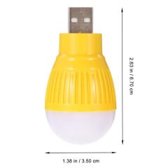 USB BEYAZ GECE LAMBASI MİNİ AMPUL AYDINLATMA (4944)