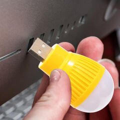 USB BEYAZ GECE LAMBASI MİNİ AMPUL AYDINLATMA (4944)