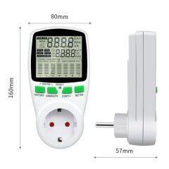 DİJİTAL WATTMETRE ENERJİ SARFİYAT ÖLÇER TÜKETİM ÖLÇER 220 VOLT 16 AMPER 3680 WATT PRİZ (4944)
