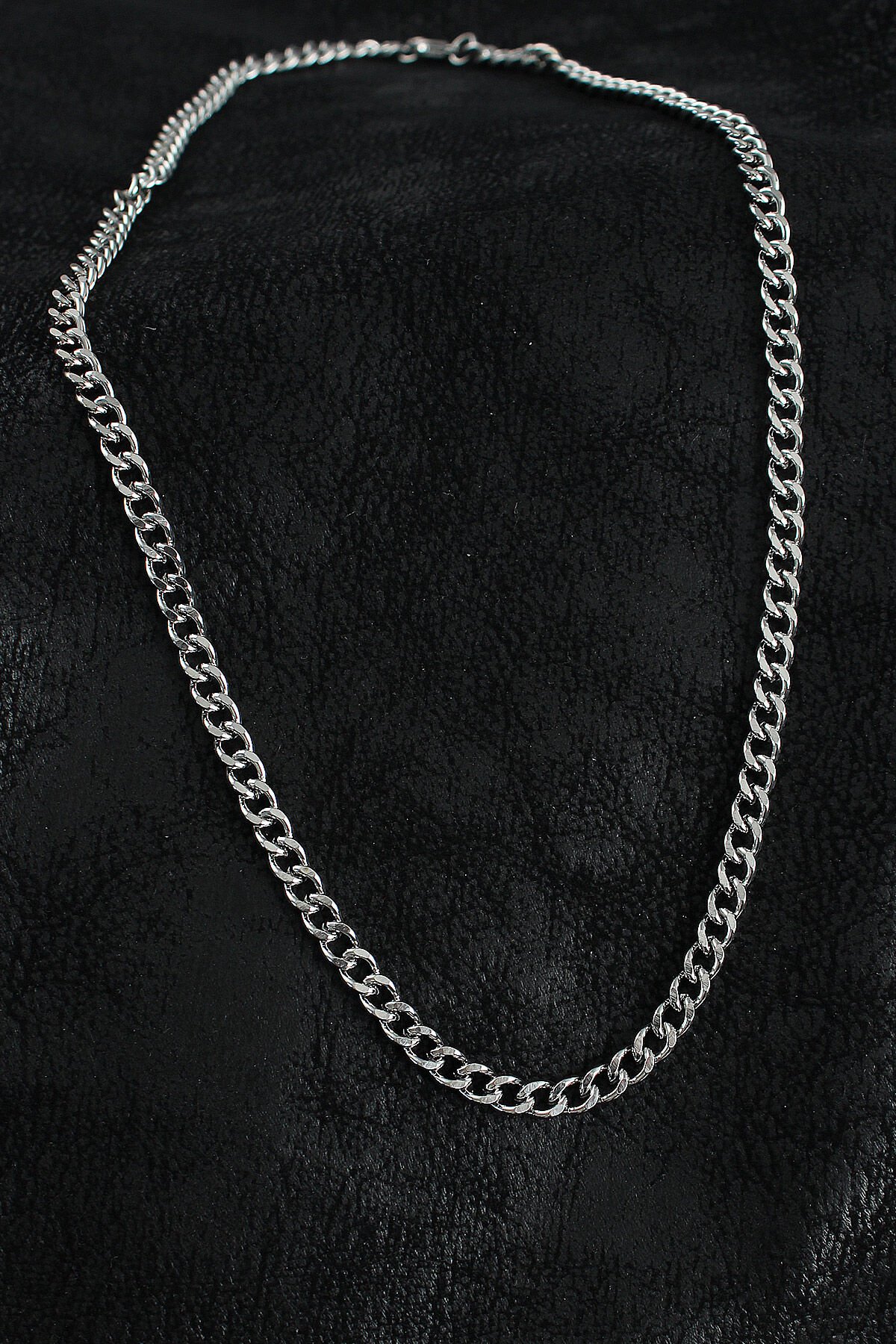 316L Çelik Klasik Zincir Model Gümüş Renk Erkek Kolye - TJ-ERK1388