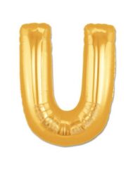 U Harf Folyo Balon Altın Renk  40 inç (4944)