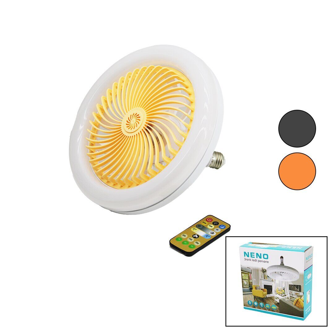 PERVANELİ 3 RENK LEDLİ KUMANDALILAMBA AMPUL OYNAR BAŞLI DUY ÇAP:15CM6500LUMEN - 3200K (4944)