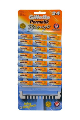 PERMATİK BANYO SAPLI JİLET KARTELA 48 PARÇA (4944)