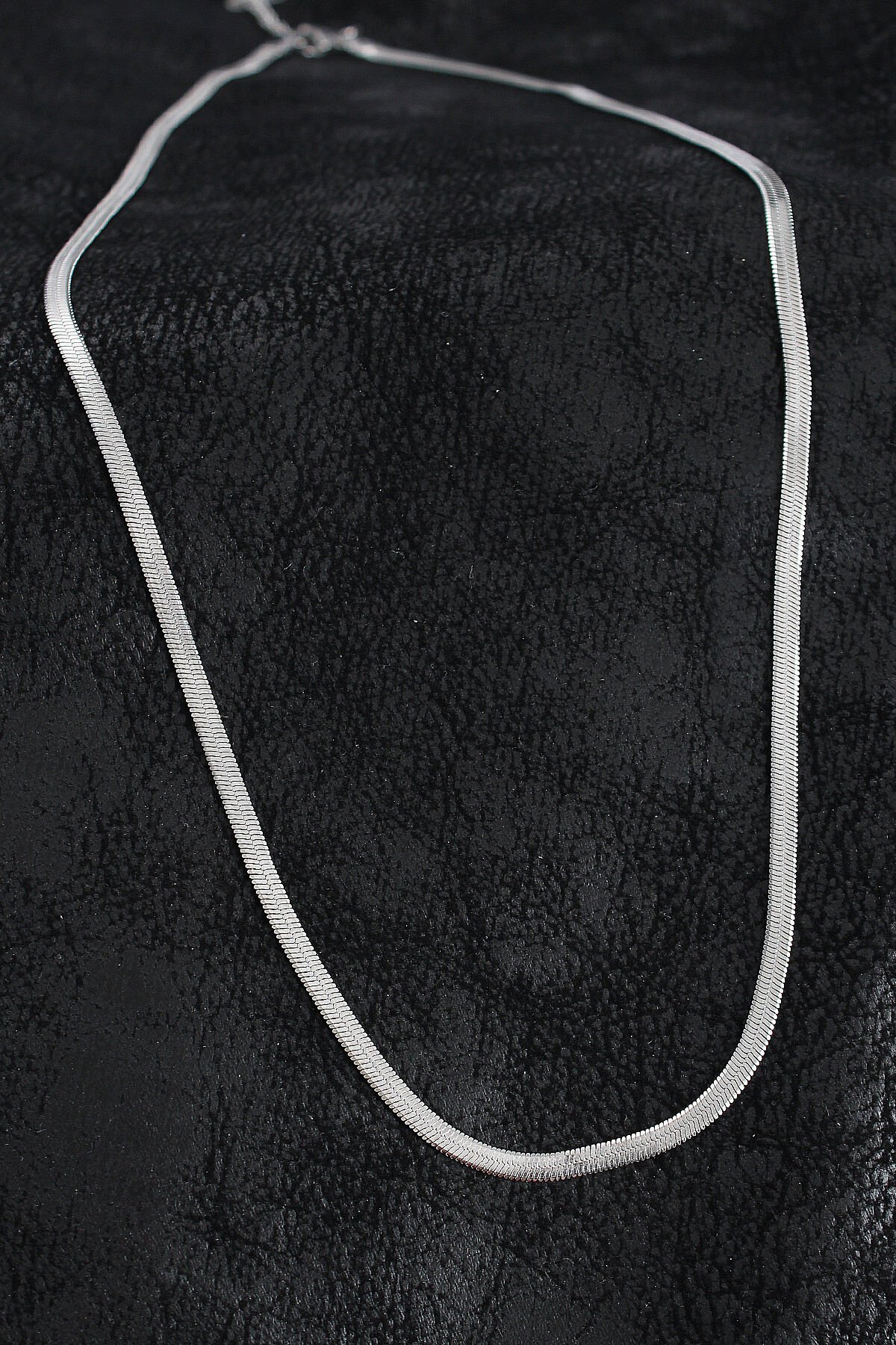 316L Çelik Klasik İtalyan Zincir Model Gümüş Renk Erkek Kolye - TJ-ERK1392