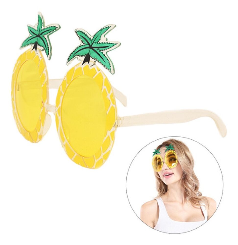 Luau Party Hawaii Ananas Parti Gözlüğü 14x12 cm