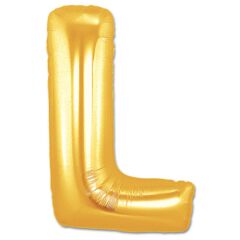 L Harf Folyo Balon Altın Renk  40 inç (4944)