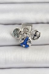 316L Çelik Gümüş Renk Travel Model Nomination Charm - TJ-BC1501