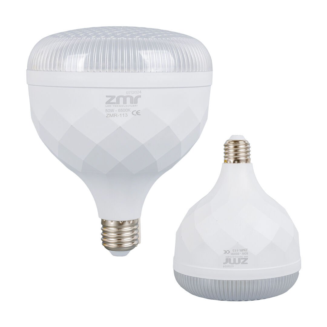 50W KRİSTAL CAMLI T-BULB BEYAZ LED AMPUL E27 6500K (15X19MM) (4944)