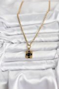 316L Çelik Zincir Gold Renk Vintage Model Kadın Kolye - TJ-BKO10687