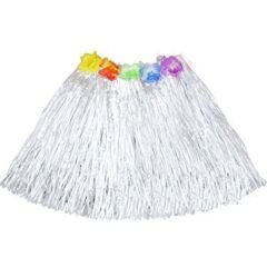Hawaii Hula Eteği Beyaz Renk 40 cm