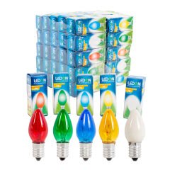 LEDON LD-1407R PARFÜM AMPUL RENKLİ 7W TEK E14 DUY (50LİK KUTU) (4944)