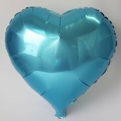 Kalp Balon Folyo Açık Mavi 45 cm 18 inç (4944)