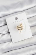 Gold Renk Pirinç Diken Model Kıkırdak Earcuff Küpe - TJ-BKP11621