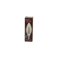 LEDOLET  4W=45W - E14   MUM  FLAMENT LED RUSTİK AMPUL  400LUMEN - 3000K   KIRILMAZ GÖVDE (4944)