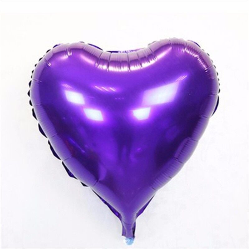 Kalp Balon Folyo Mor 45 cm 18 inç (4944)