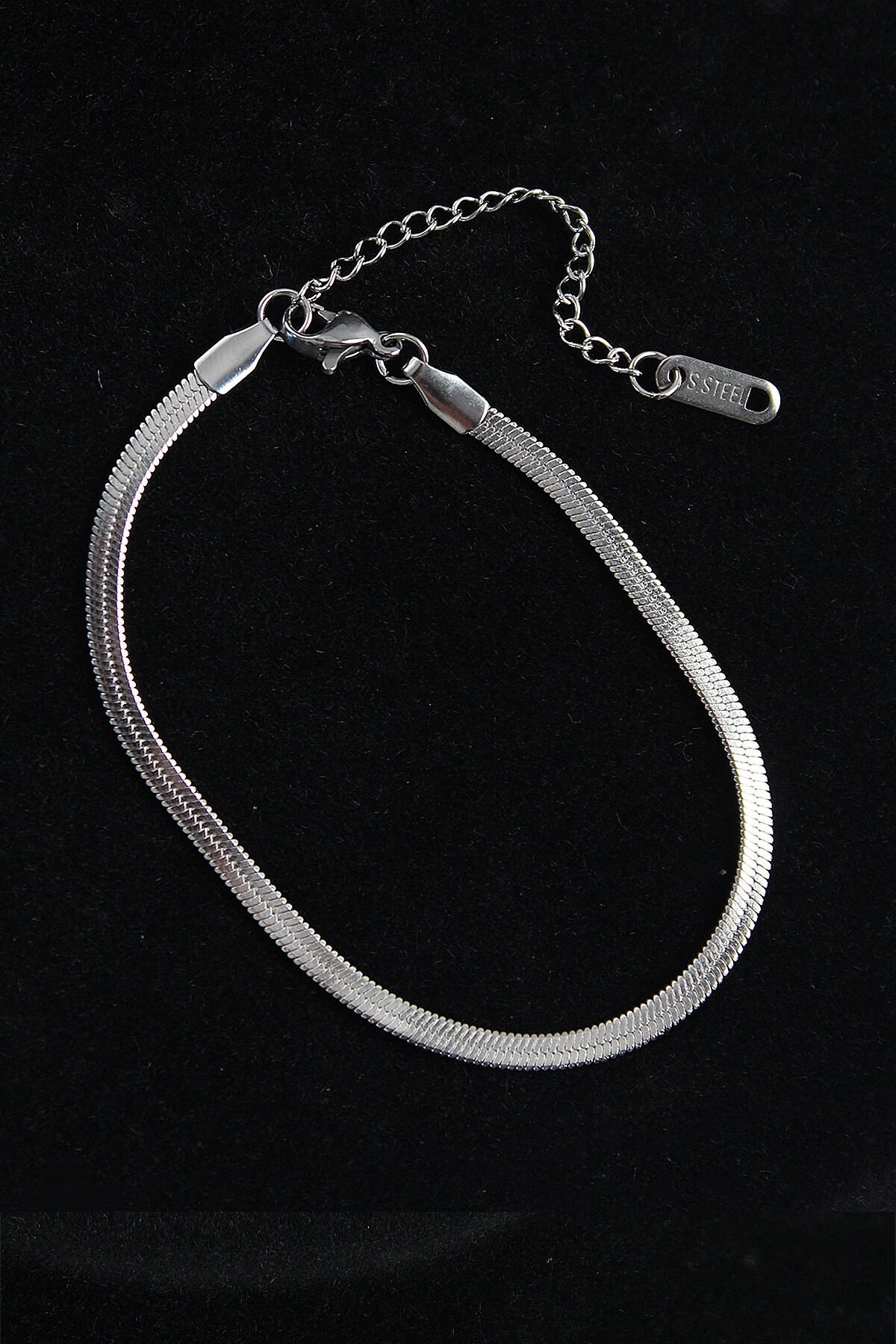 316L Çelik İtalyan Model Gümüş Renk Erkek Bileklik - TJ-EB3743