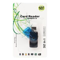 USB 2.0 ÇOKLU 32IN1 SD/MMC KART OKUYUCU (4944)