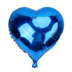 Kalp Balon Folyo Mavi 45 cm 18 inç (4944)