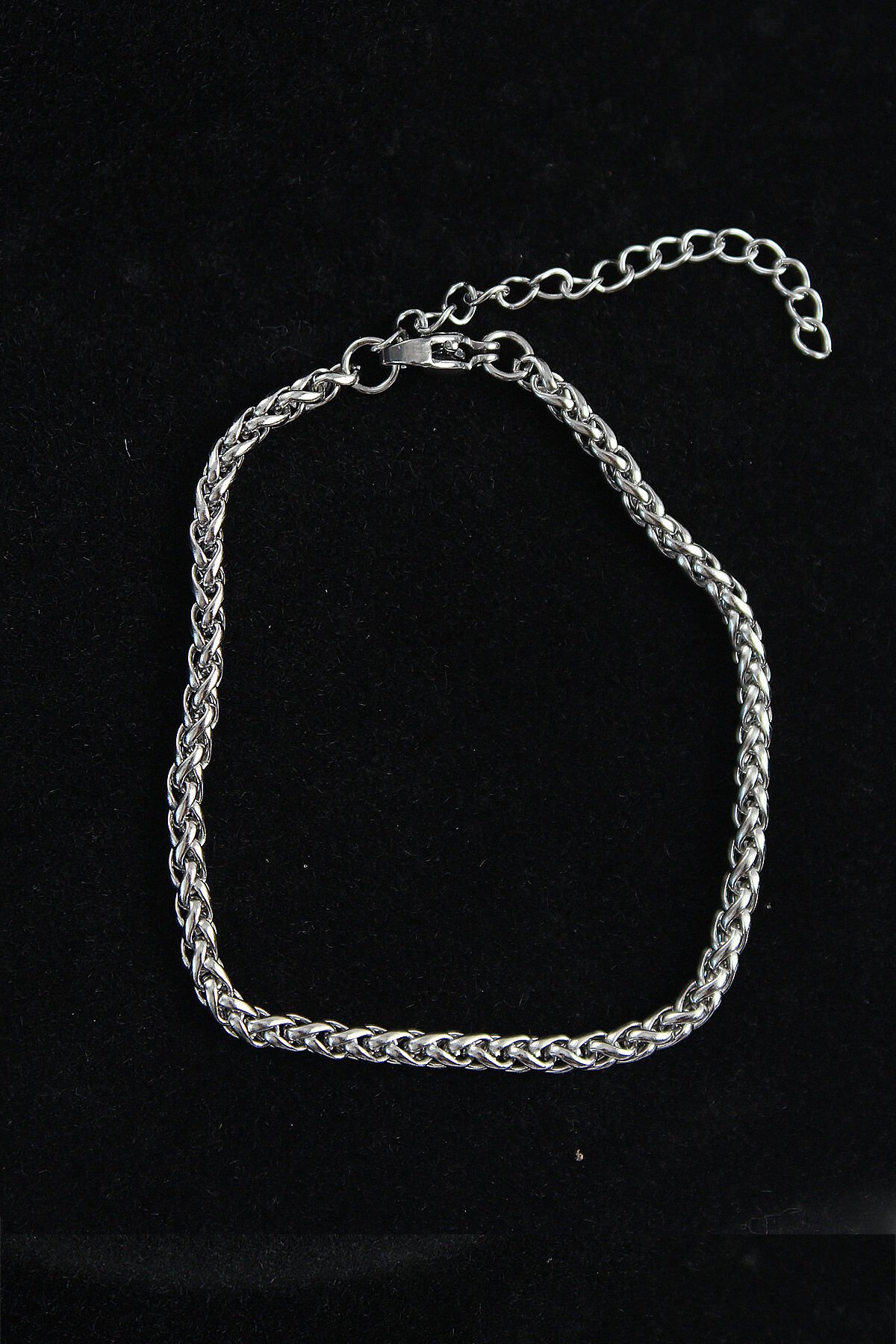 316L Çelik Örgü Model Gümüş Renk Erkek Bileklik - TJ-EB3746