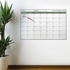 Manyetik Yapışkanlı Bir Aylık Program Planlayıcı Takvim 85x56 cm (4944)